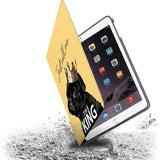 Drop protection from the personalized iPad folio case with Dog Fun design