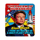 front view of personalized Kobo case with Elon Musk SpaceX design