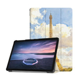 Personalized Samsung Galaxy Tab Case with France Famous Attractions design provides screen protection during transit
