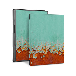 Vista Case reMarkable Folio case with Rusted Metal Design perfect fit for easy and comfortable use. Durable & solid frame protecting the reMarkable 2 from drop and bump. - swap