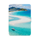 front view of personalized kindle paperwhite case with Australia Oil Painting design