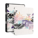front and back view of personalized iPad case with pencil holder and 02 design