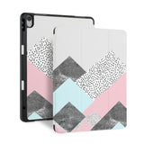 front and back view of personalized iPad case with pencil holder and 07 design