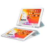 iPad SeeThru Casd with Winter Design Rugged, reinforced cover converts to multi-angle typing/viewing stand