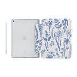 iPad SeeThru Casd with Flower Design Fully compatible with the Apple Pencil