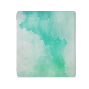 the Front View of Personalized Kindle Oasis Case with Abstract Watercolor Splash design - swap