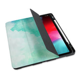 personalized iPad case with pencil holder and Abstract Watercolor Splash design - swap