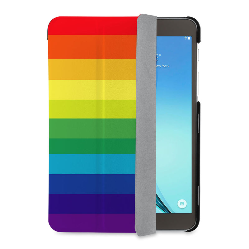 auto on off function of Personalized Samsung Galaxy Tab Case with Rainbow design - swap