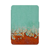 front view of personalized kindle paperwhite case with Rusted Metal design - swap