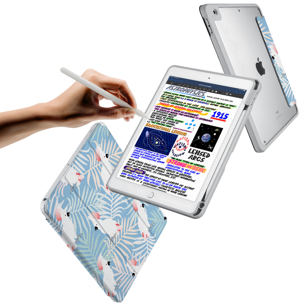 Vista Case iPad Premium Case with Bird Design has trifold folio style designed for best tablet protection with the Magnetic flap to keep the folio closed.