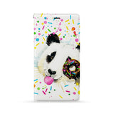 Front Side of Personalized iPhone Wallet Case with Panda design