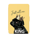 front view of personalized kindle paperwhite case with Dog Fun design - swap