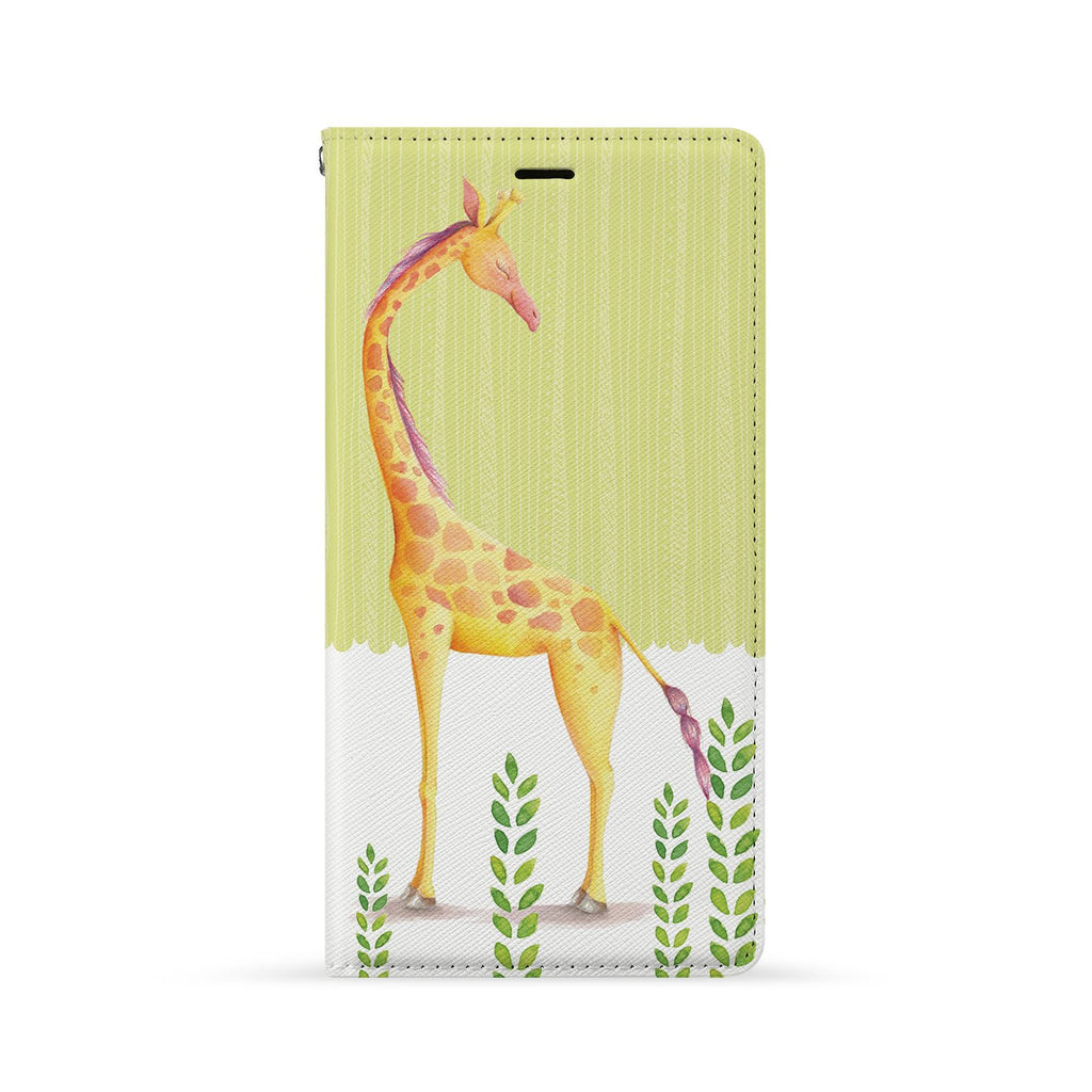 Front Side of Personalized Huawei Wallet Case with Cutest Forest Friends design