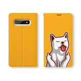 Personalized Samsung Galaxy Wallet Case with Cat Fun desig marries a wallet with an Samsung case, combining two of your must-have items into one brilliant design Wallet Case. 