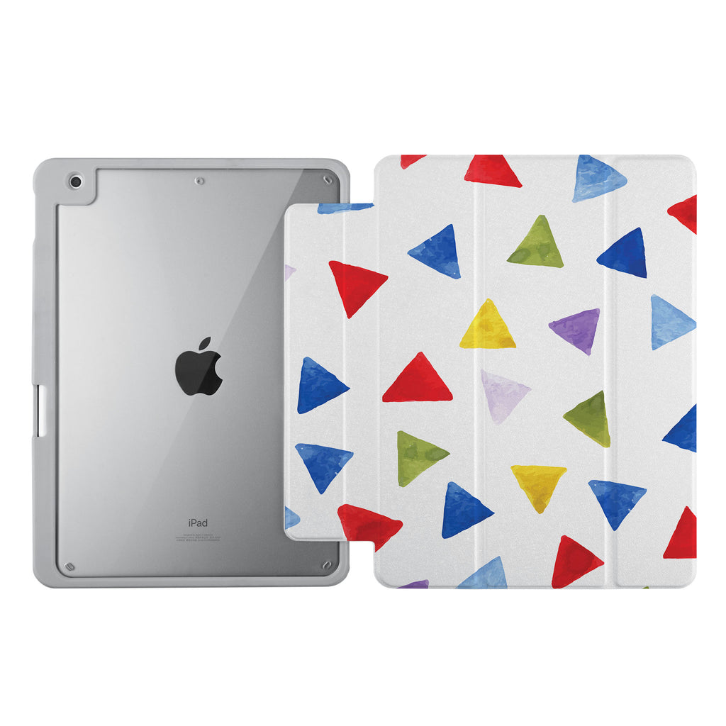 Vista Case iPad Premium Case with Geometry Pattern Design uses Soft silicone on all sides to protect the body from strong impact.