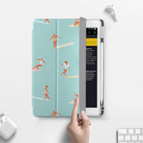 Vista Case iPad Premium Case with Summer Design has built-in magnets are strategically placed to put your tablet to sleep when not in use and wake it up automatically when you need it for an extended battery life.