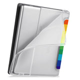 flexible back TPU cover of Personalized Kindle Oasis Case with Rainbow design