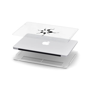 Ultra-thin and lightweight two-piece hardshell case with AppleLogoFun design is easy to apply and remove swap