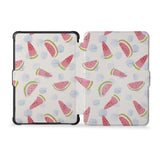 the whole front and back view of personalized kindle case paperwhite case with Fruit Red design