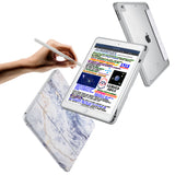 Vista Case iPad Premium Case with Marble Design has trifold folio style designed for best tablet protection with the Magnetic flap to keep the folio closed.