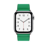 Single Tour Genuine Leather Band for Apple Watch - Green