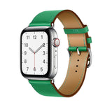 Single Tour Genuine Leather Band for Apple Watch - Green