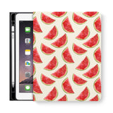 frontview of personalized iPad folio case with 5 design