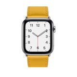 Single Tour Genuine Leather Band for Apple Watch - Yellow