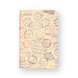 front view of personalized RFID blocking passport travel wallet with 02 design