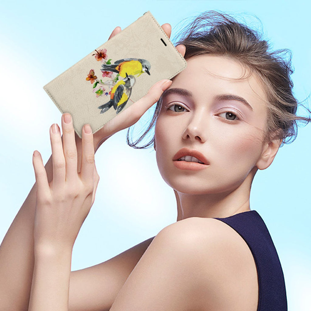 Personalized Huawei Wallet Case with Birds desig marries a wallet with an Samsung case, combining two of your must-have items into one brilliant design Wallet Case. 