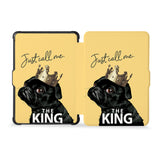 the whole front and back view of personalized kindle case paperwhite case with Dog Fun design