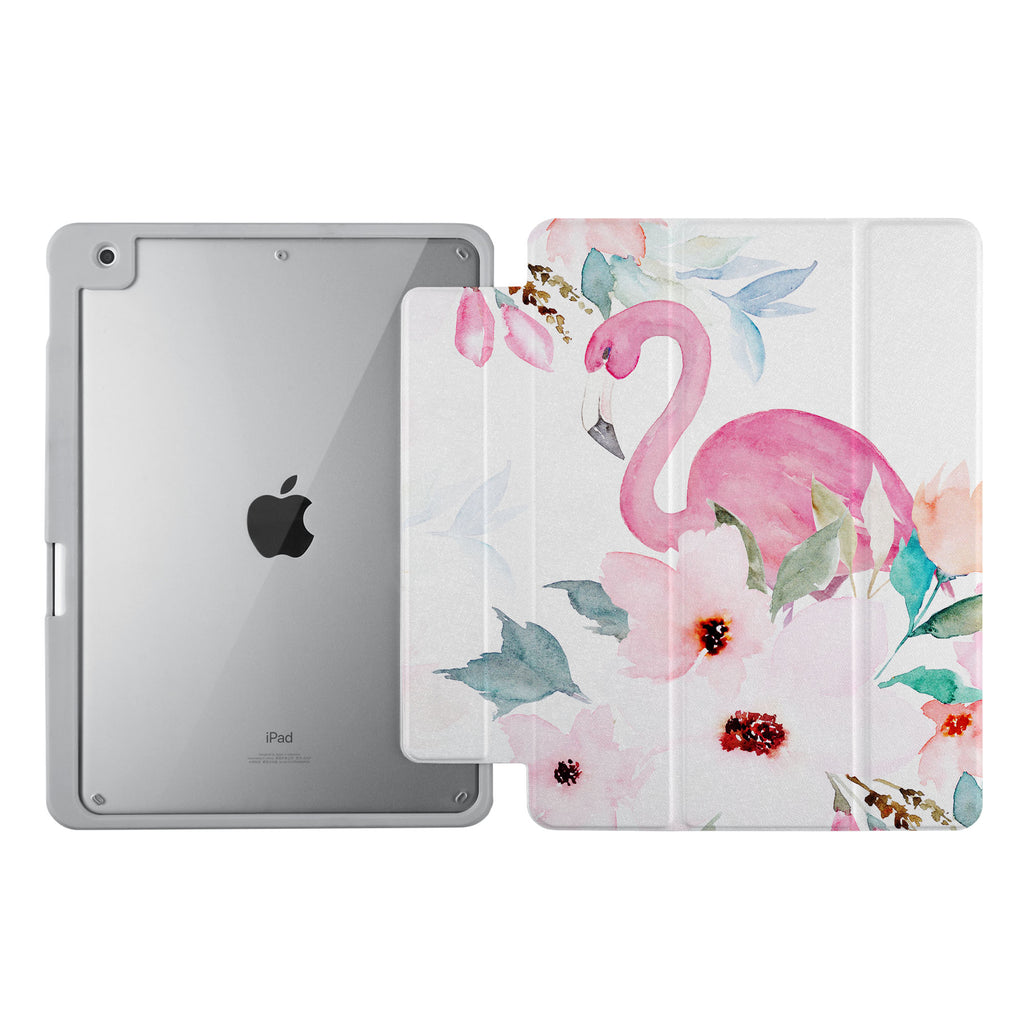 Vista Case iPad Premium Case with Flamingo Design uses Soft silicone on all sides to protect the body from strong impact.