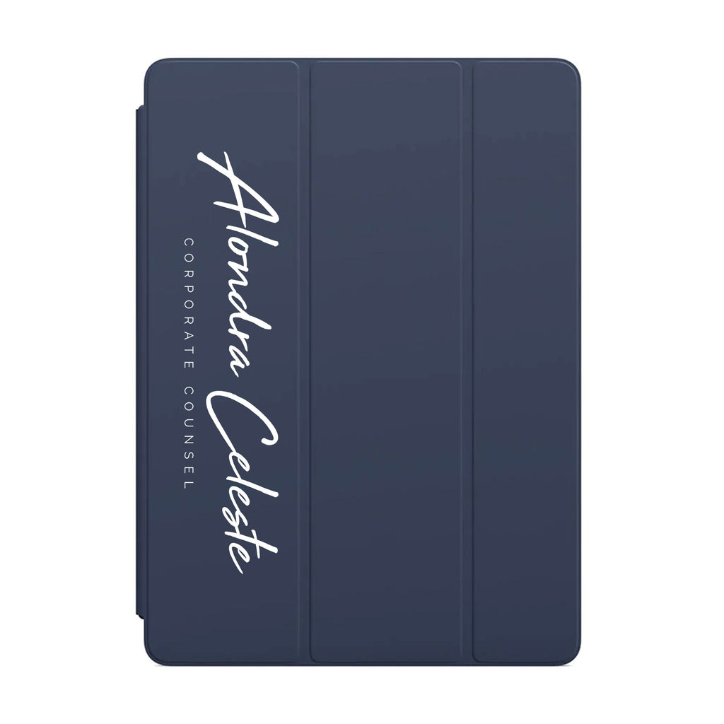 iPad Trifold Case - Signature with Occupation 22
