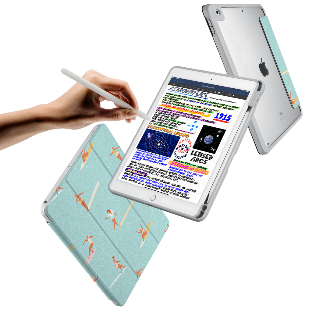 Vista Case iPad Premium Case with Summer Design has trifold folio style designed for best tablet protection with the Magnetic flap to keep the folio closed.