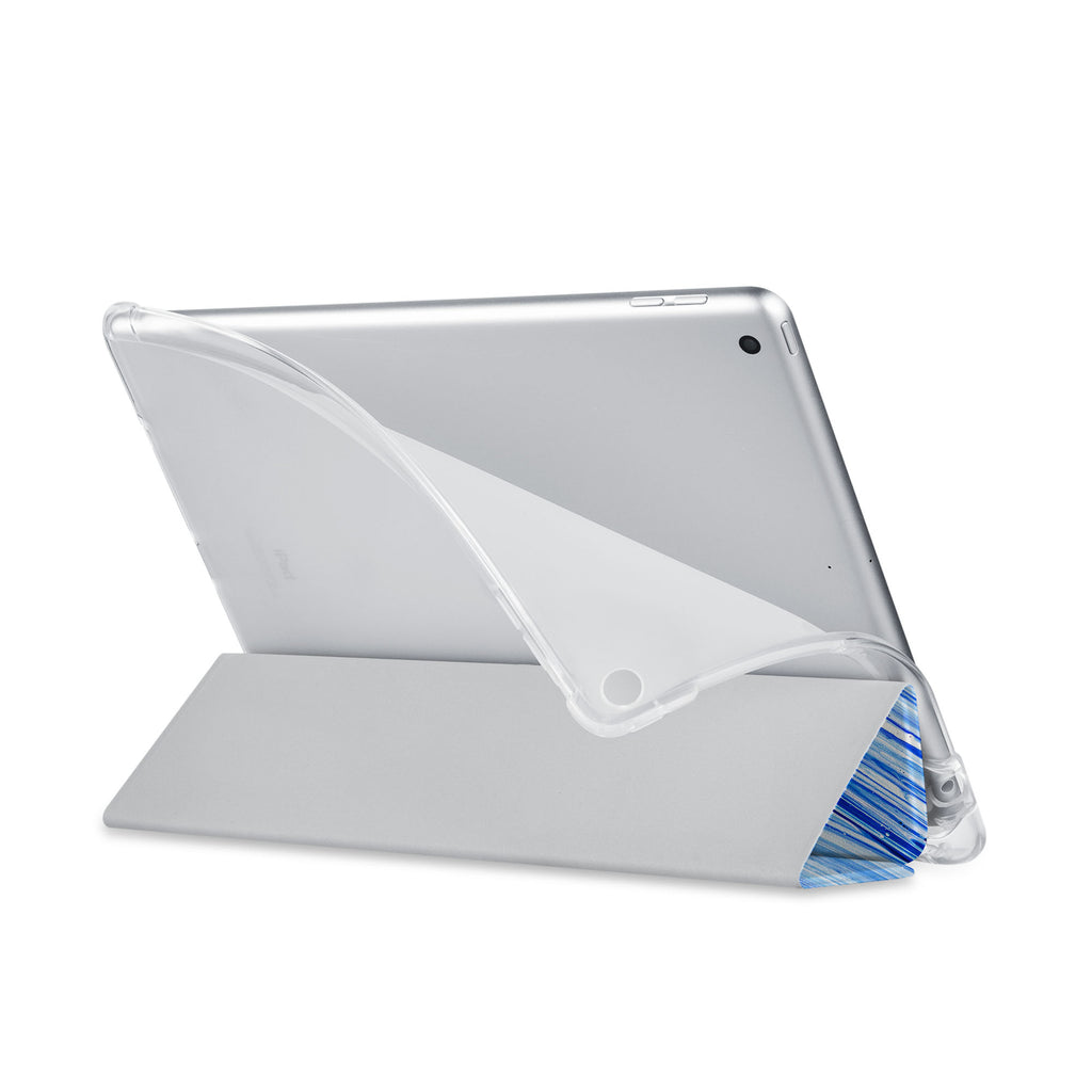 Balance iPad SeeThru Casd with Futuristic Design has a soft edge-to-edge liner that guards your iPad against scratches.