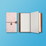 the front top view of midori style traveler's notebook with Baby design