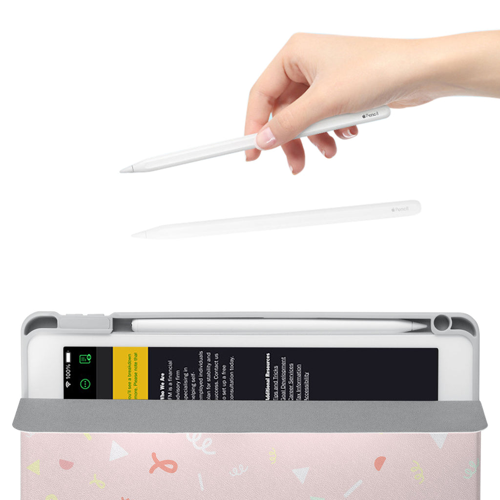 Vista Case iPad Premium Case with Baby Design has an integrated holder for Apple Pencil so you never have to leave your extra tech behind. - swap