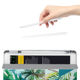 Vista Case iPad Premium Case with Tropical Leaves Design has an integrated holder for Apple Pencil so you never have to leave your extra tech behind. - swap