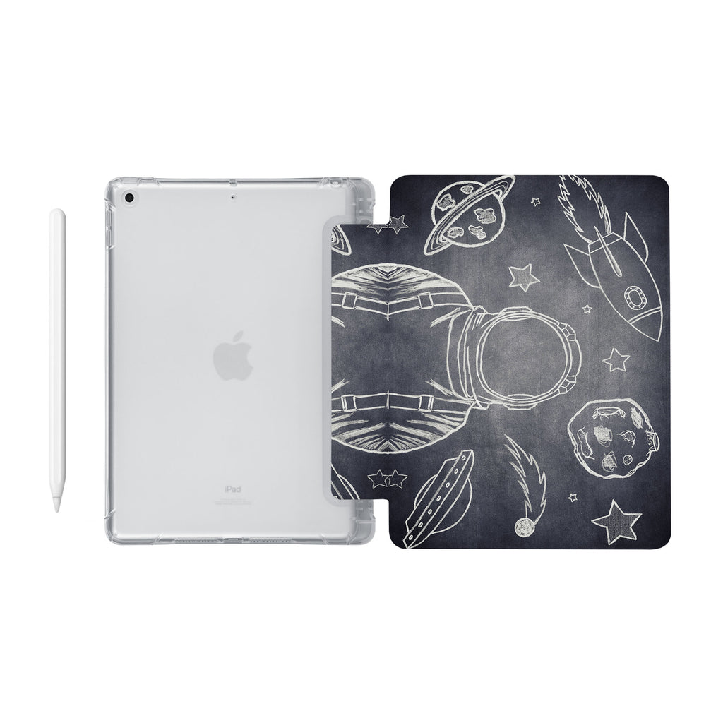 iPad SeeThru Casd with Astronaut Space Design Fully compatible with the Apple Pencil
