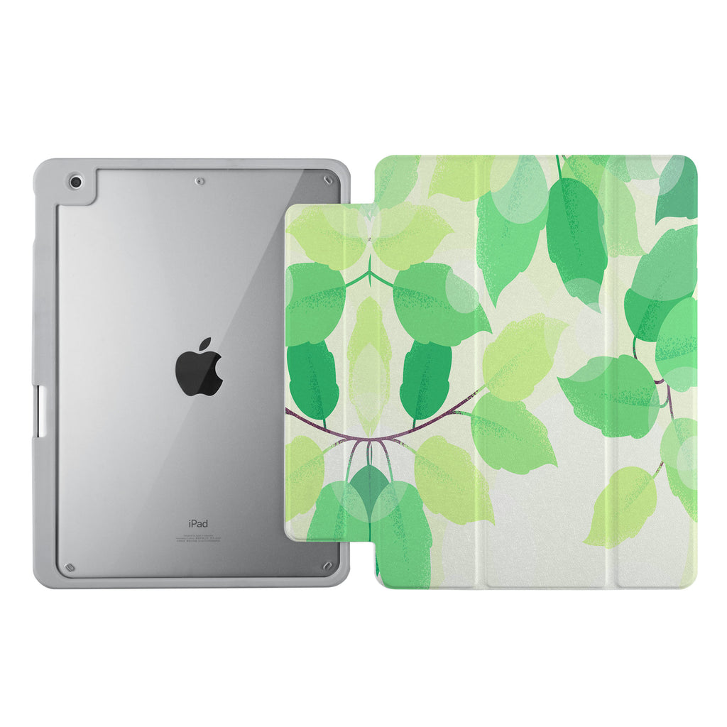 Vista Case iPad Premium Case with Leaves Design uses Soft silicone on all sides to protect the body from strong impact.