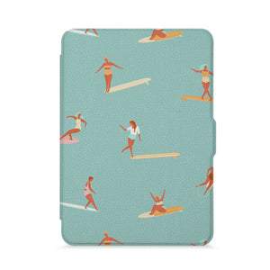front view of personalized kindle paperwhite case with Summer design - swap